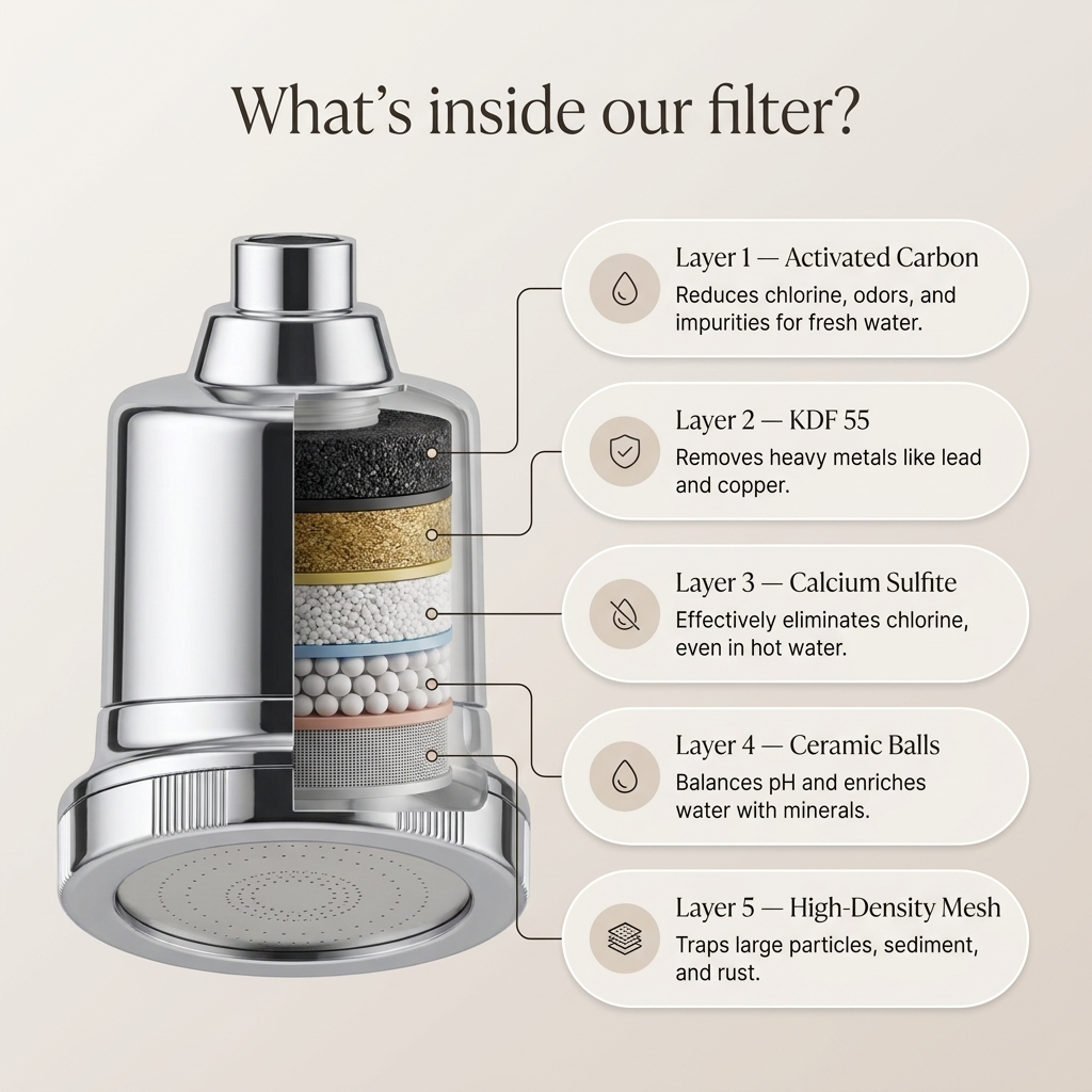 The Nora Filtered Showerhead